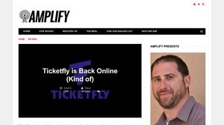 Ticketfly is Back Online (Kind of) – Amplify