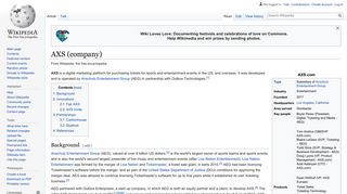 AXS (company) - Wikipedia