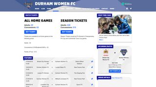 Durham Women FC Ticketing, TheFA WSL