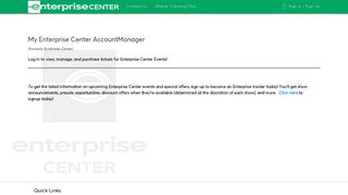 My Enterprise Center Account Manager |