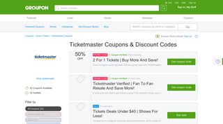 50% off Ticketmaster Gift Card & Ticketmaster Coupons, Promo Codes ...