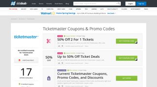 50% Off Ticketmaster Coupons, Promo Codes & Deals ~ Feb 2019