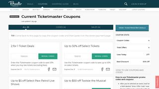 9 Ticketmaster Coupons and Promo Codes for February 2019
