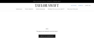 Taylor Swift Official Online Store: Taylor Swift Tix Customer Service