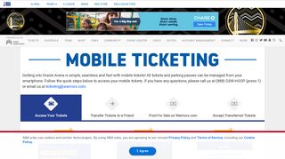 Mobile Ticketing | Golden State Warriors - NBA.com