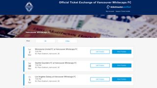 Vancouver Whitecaps FC Tickets - The Official Ticket Exchange of the ...