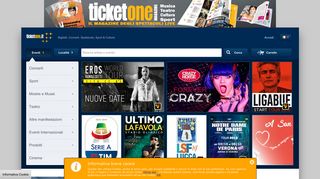 Tickets for Concerts, Entertainment, Sport & Culture - TicketOne