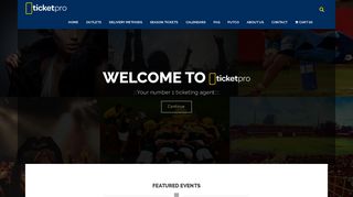 Ticketpro - Home Page