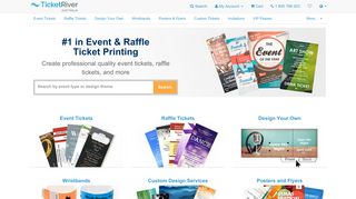 Print Raffle and Event Tickets - TicketRiver Australia | 1 Day Processing
