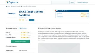 TICKETsage Custom Solutions Reviews and Pricing - 2019 - Capterra