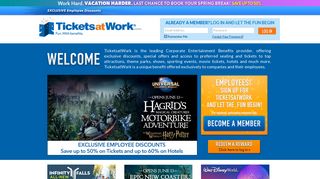 TicketsatWork: Travel and Entertainment Corporate Benefits Program