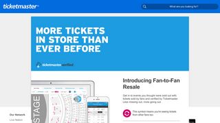 Verified Tickets by Ticketmaster | Official Fan Ticket Marketplace