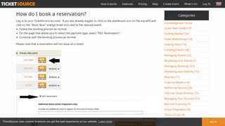 How do I book a reservation? - TicketSource