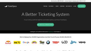 TicketSpice | Powerful Ticketing System To Sell Tickets Online