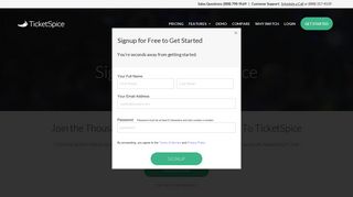 Try TicketSpice For Free