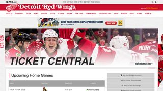 Ticket Central | Detroit Red Wings - NHL.com