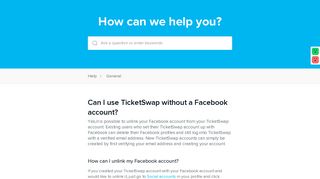 Can I use TicketSwap without a Facebook account? – TicketSwap
