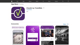 CheckIn by TicketWeb on the App Store - iTunes - Apple