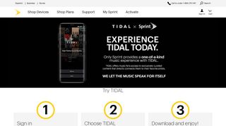 TIDAL Streaming Music Subscription | Sprint