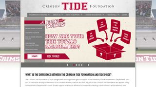 Tide Totals - The Crimson Tide Foundation
