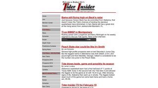 Tider Insider - Crimson Tide News