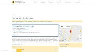 Tidewater Utilities, Inc. - Delaware State Chamber of Commerce, Inc.