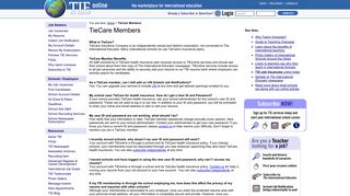 TieCare Members - Tieonline Teaching Jobs | International Job ...