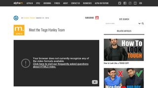 Meet the Tiege Hanley Team - I Am Alpha M