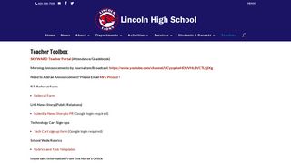 Teachers | Lincoln High School
