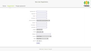 New User Registration Home Registration Forgot password ...