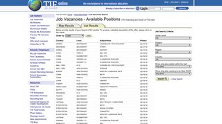 Job Vacancies - Tieonline Teaching Jobs | International Job Teaching ...