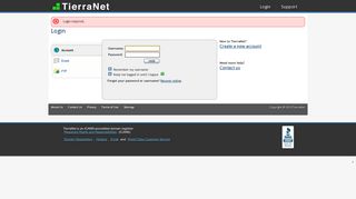 Login - TierraNet