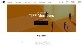 TIFF Members - Toronto International Film Festival