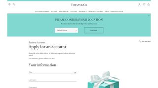Apply | Tiffany for Businesses | Apply for a Business Account | Tiffany ...