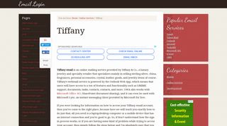 Tiffany Email Login – mail.tiffany.com Log In