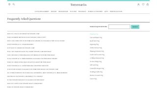Tiffany & Co. | Frequently Asked Questions | Credit Card Account ...