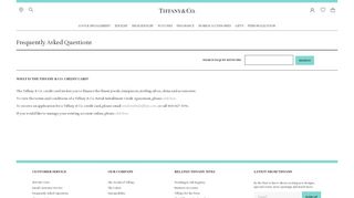 Frequently Asked Questions | Credit Card Account FAQ | The Tiffany ...