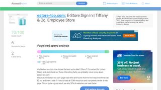 Access estore-tco.com. E-Store Sign In | Tiffany & Co. Employee Store