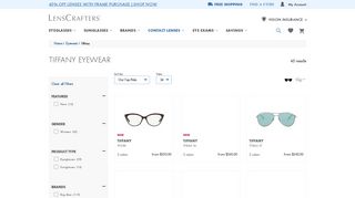 Tiffany Sunglasses & Eyeglasses – Shop Tiffany frames | LensCrafters ...