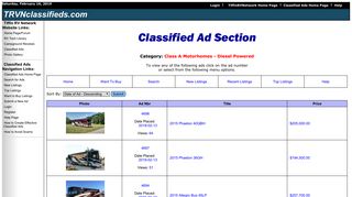 Class A Diesel Motorhome - TiffinRVNetwork Classified Ads - Browse ...