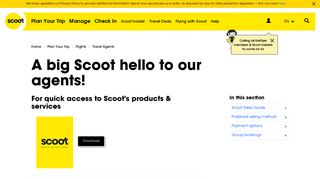 Travel Agents - Products and Services Sales Guide at Flyscoot.com