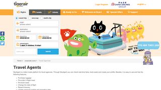 Travel Agencies - Tigerair Taiwan