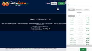 Grand Tiger | CasinoCasino.com
