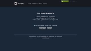 Can't login :: Tiger Knight: Empire War General Discussions