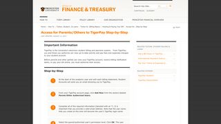 Access for Parents/Others to TigerPay Step-by-Step | PRINCETON ...