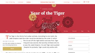 Year of the Tiger: Fortune and Personality – Chinese Zodiac 2019