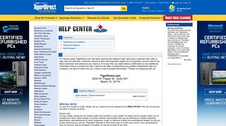 How to Contact Us at TigerDirect.com