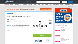1-Year ShopRunner Membership Trial - Slickdeals.net