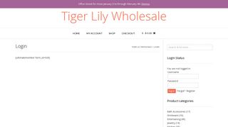 Login – Tiger Lily Wholesale