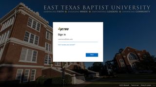 Tigermail - East Texas Baptist University
